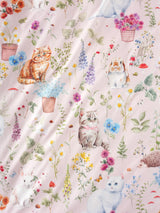 Woodland Whiskers Duvet Cover Set by Squiggles - Single (Pink)