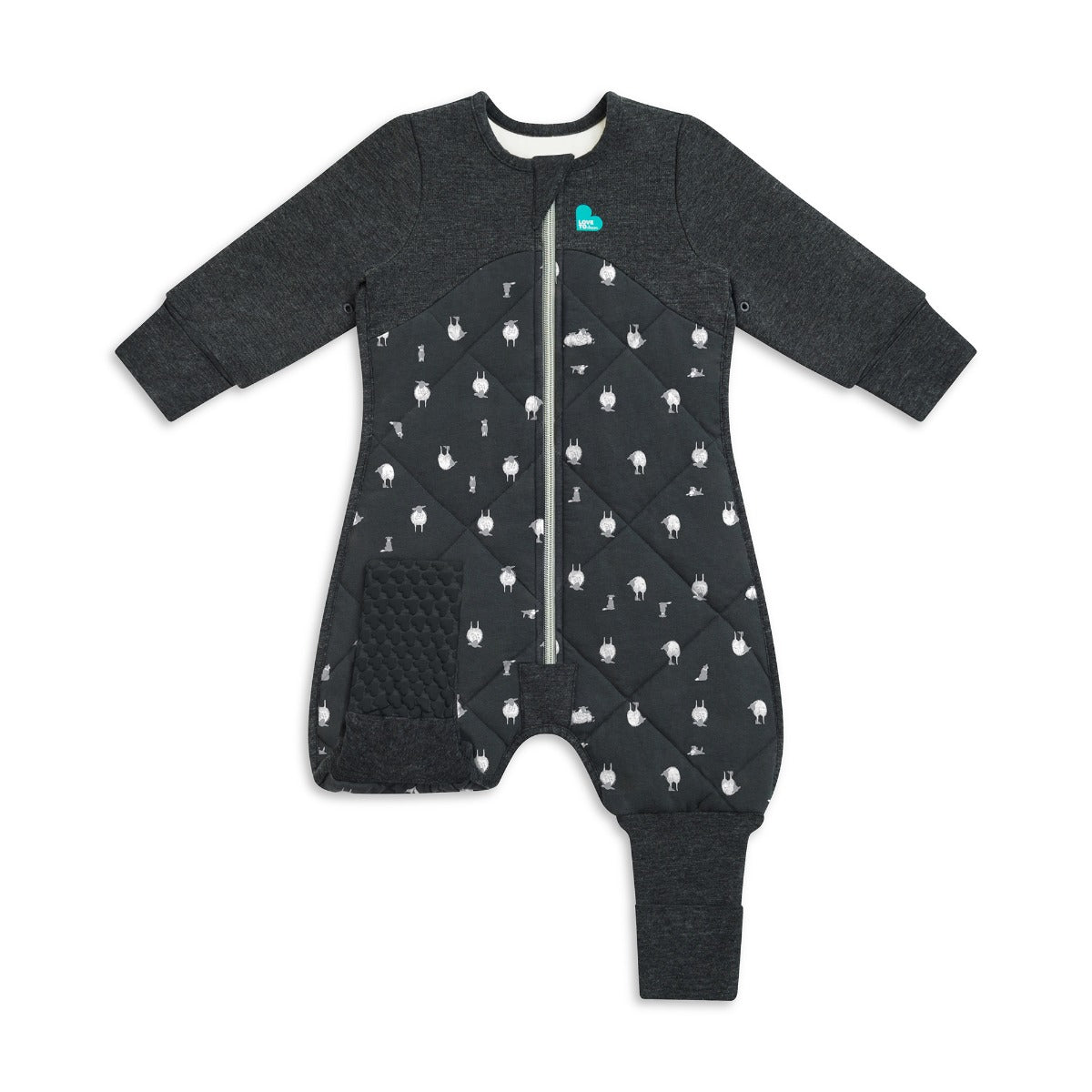 Sleep Suit Organic Warm 2.5 TOG - Lambs Best Friend Charcoal - 12-24M