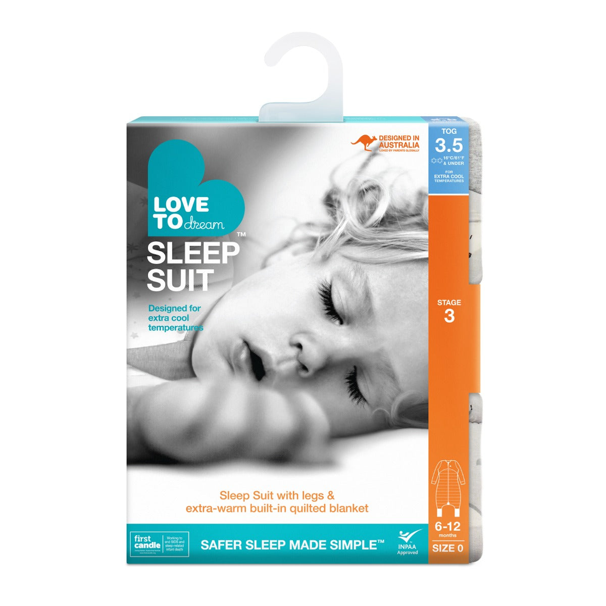 Love to Dream Sleep Suit Extra Warm 3.5 TOG - South Pole - 24-36 month