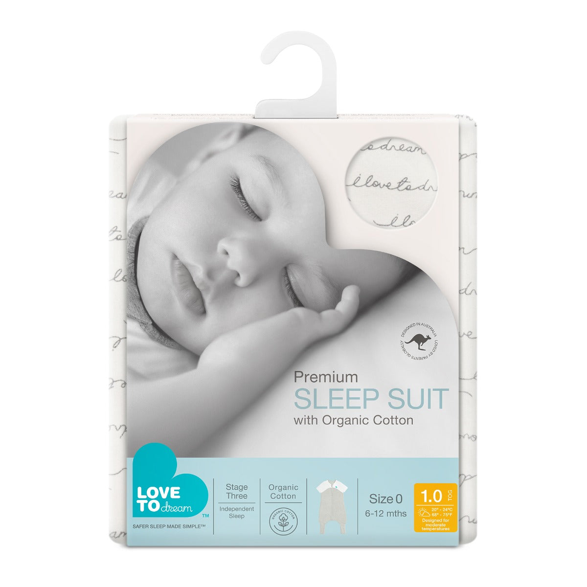 Love to DreamSleep Suit Organic 1.0 TOG - Dreamer - 3yr