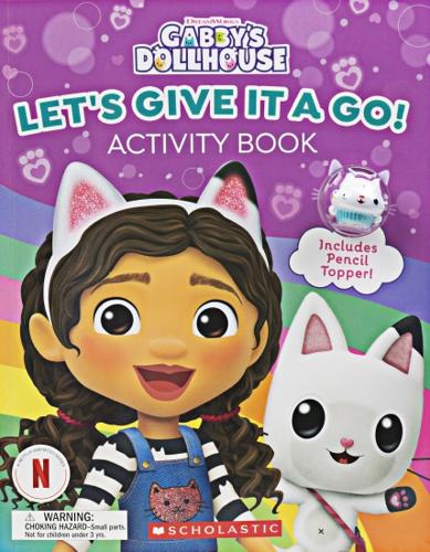 Gabby's Dollhouse Let's Give It a Go! Activity Book With Pencil Topper