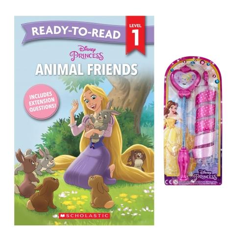 Disney Princess: Animal Friends + Dancing Ribbon Stick – Book Pack
