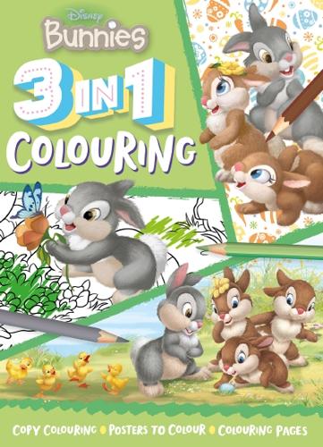 Disney Bunnies: 3 In 1 Colouring – Paperback Book
