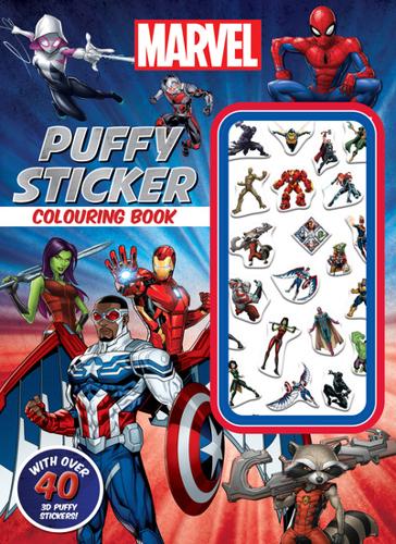 Marvel: Puffy Sticker Colouring Book (Starring Captain America)