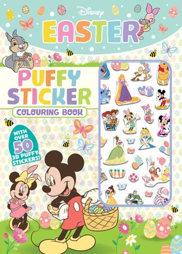 Disney: Easter Puffy Sticker Colouring Book 2025