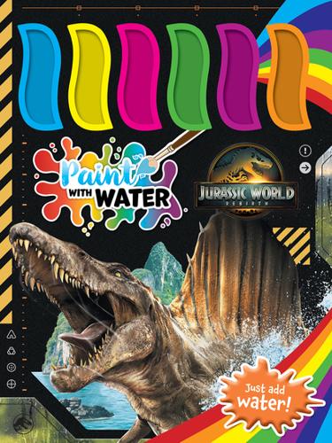 Jurassic World Rebirth: Paint with Water (Universal) – Paperback Book