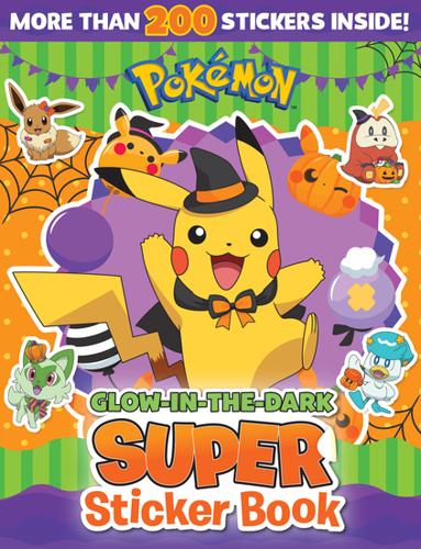 Pokemon: Halloween Glow-in-the-Dark Super Sticker Book