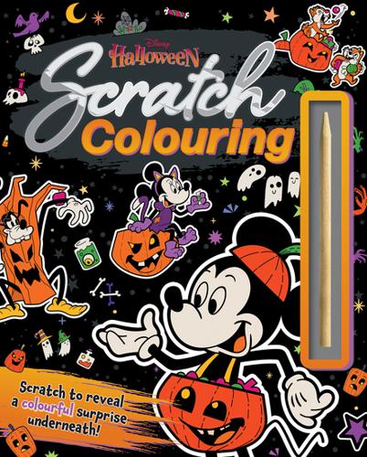 Disney Halloween: Scratch Colouring – Hardback Book