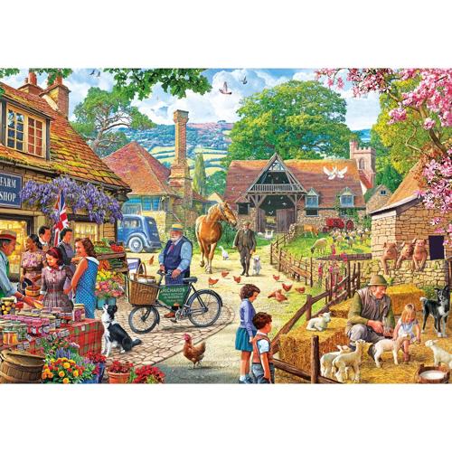 100 XXL Piece Jigsaw Puzzle The Farm Shop - Gibsons