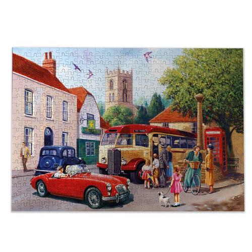 500 Piece Jigsaw Puzzle Touring The Town - Gibsons