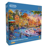 500 Piece Jigsaw Puzzle Harbour Reflections - Gibsons