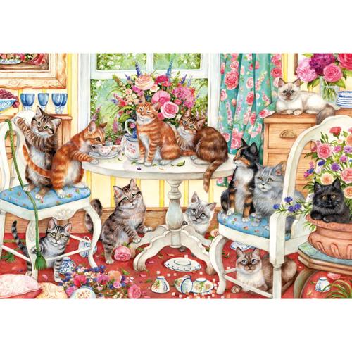 500 Piece Jigsaw Puzzle Tails From The Tea Party - Gibsons