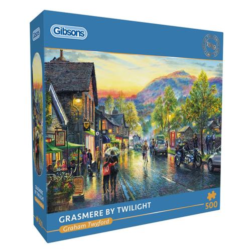 500 Piece Jigsaw Puzzle Grasmere By Twilight - Gibsons