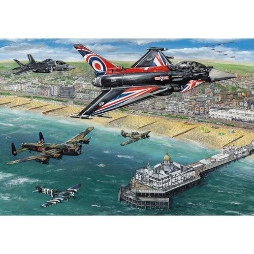 500 Piece Jigsaw Puzzle Airshow Over Eastbourne - Gibsons