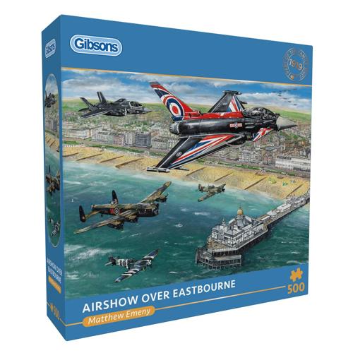 500 Piece Jigsaw Puzzle Airshow Over Eastbourne - Gibsons