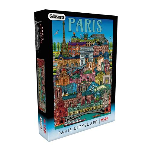 500 Piece Jigsaw Puzzle Paris Cityscape - Gibsons
