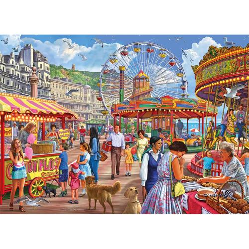 500 XL Piece Jigsaw Puzzle Hastings Promenade - Gibsons