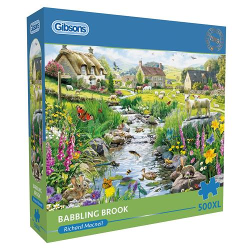 500 XL Piece Jigsaw Puzzle Babbling Brook - Gibsons
