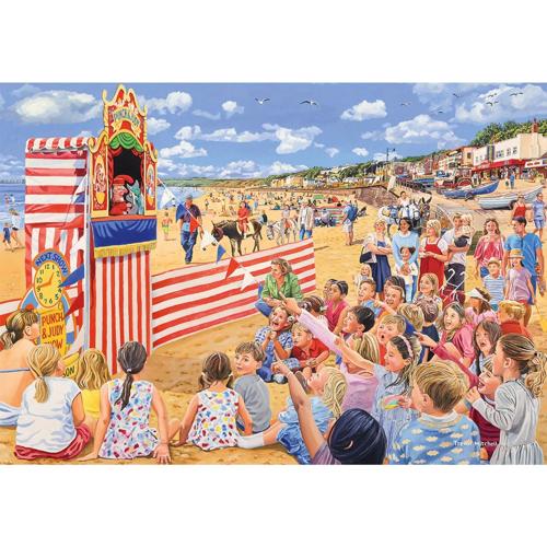 4 x 500 Piece Jigsaw Puzzle Beside The Seaside - Gibsons