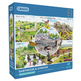 1000 Piece Jigsaw Puzzle Dartmoor & Exmoor - Gibsons