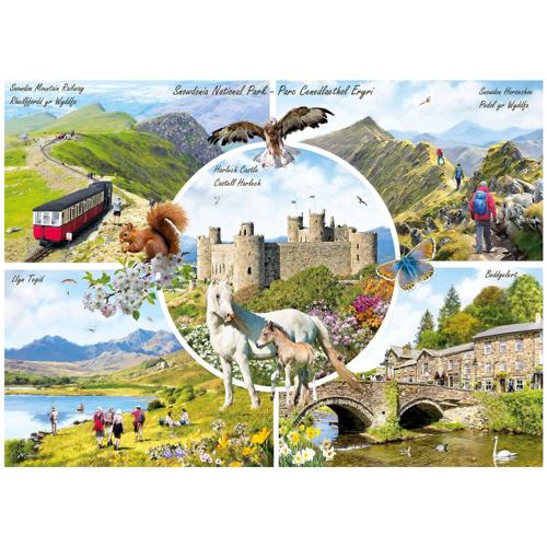 1000 Piece Jigsaw Puzzle Snowdonia - Gibsons