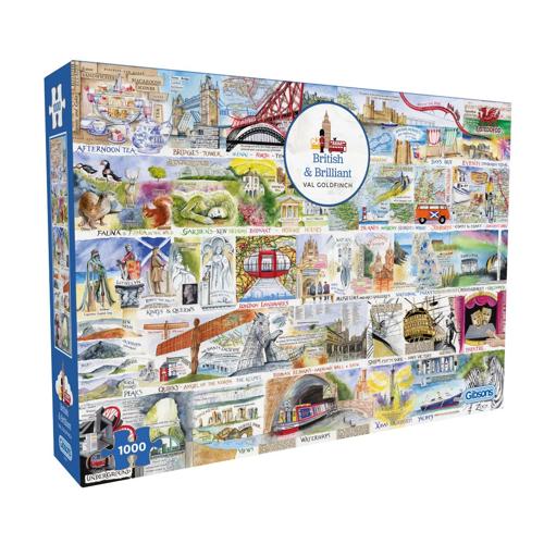 1000 Piece Jigsaw Puzzle British & Brilliant - Gibsons