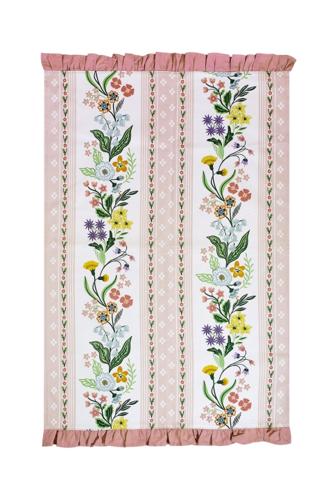 Petals & Prose Floral Cotton Tea Towel 48 x 74cm â€“ Ulster Weavers