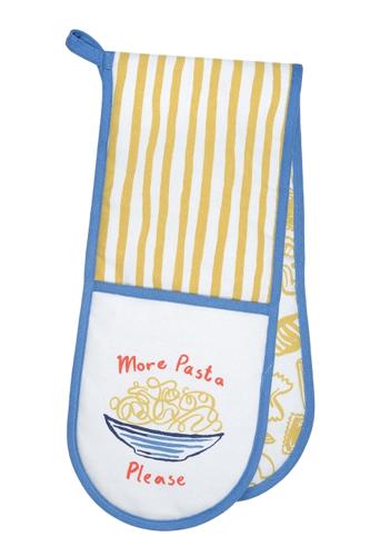 Pasta Lovers Club Double Oven Glove 18 x 88cm â€“ Ulster Weavers