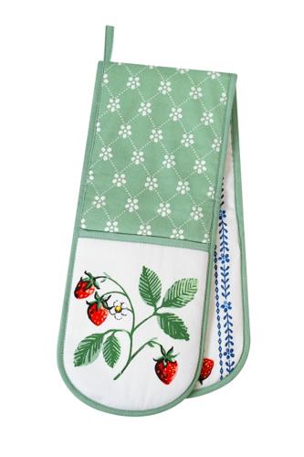Strawberry Patch Double Oven Glove 18 x 88cm â€“ Ulster Weavers