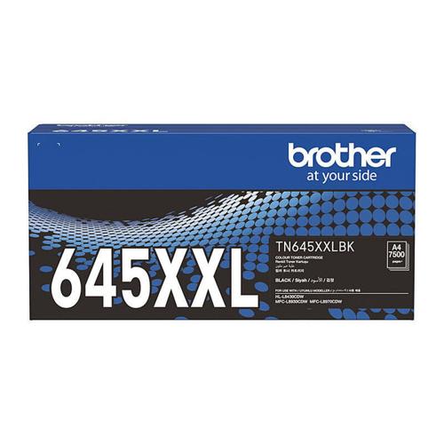 Black Super High-Yield Toner Brother TN645XXLBK Genuine 7,500 Pages