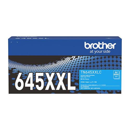 Cyan Super High-Yield Toner Brother TN645XXLC Genuine 6,500 Pages
