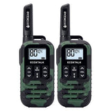UHF Handheld Radio 0.5W 3km 2-Pack Ecoxgear EcoXTalk Green Camo
