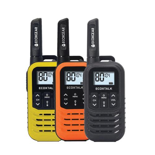 UHF Handheld Radio 0.5W 3km 3-Pack Ecoxgear EcoX EXG50
