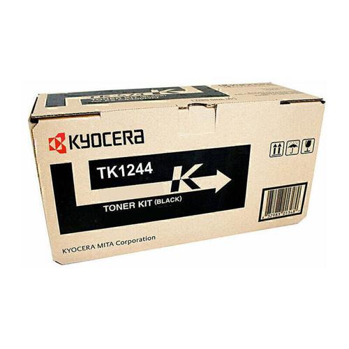 Black Toner Kit Kyocera TK-1244 Genuine 1,500-Page Yield
