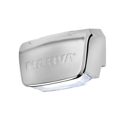 Model 80 LED Licence Plate Lamp Chrome 9-33V Narva 98064C