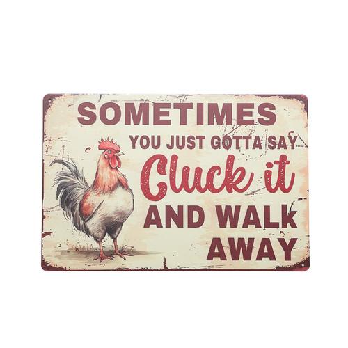Art Tin Cluck and Walk