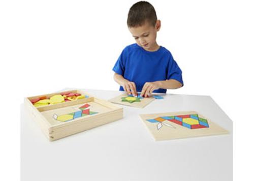 Melissa & Doug - Pattern Blocks And Boards
