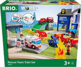 BRIO - Rescue Team Train Set 44 Pieces