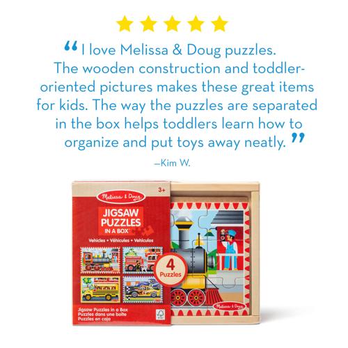 Melissa & Doug - Vehicles Puzzles in a Box (Smartfox)