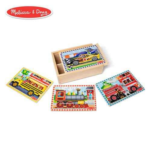 Melissa & Doug - Vehicles Puzzles in a Box (Smartfox)