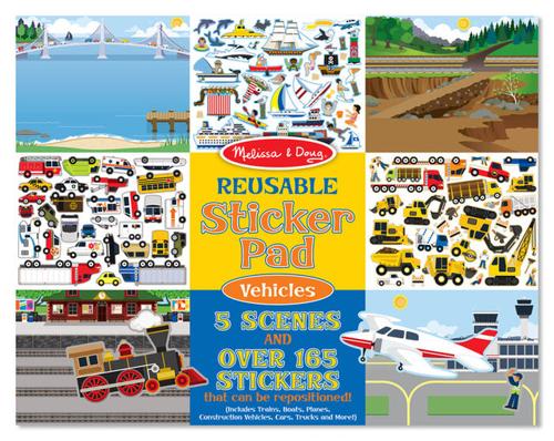 Melissa & Doug - Reusable Sticker Pad - Vehicles (Smartfox)