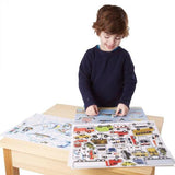 Melissa & Doug - Reusable Sticker Pad - Vehicles (Smartfox)