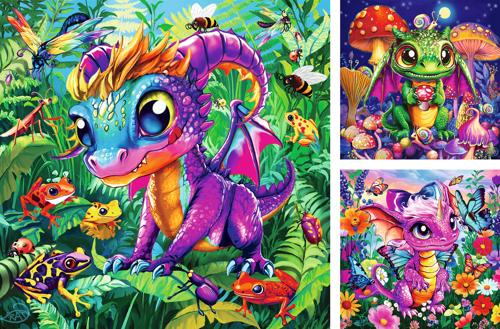 Ravensburger - Baby Garden Dragons 3x49 pieces