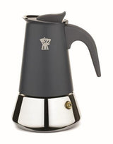 Pezzetti Steelexpress 4 Cup Stainless Steel Coffee Maker Shooting Ash