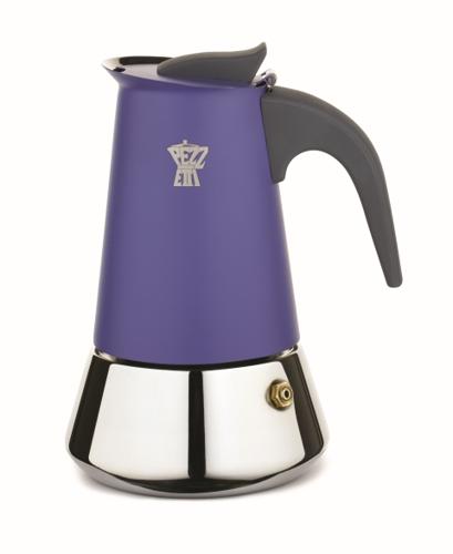 Pezzetti Steelexpress 6 Cup Stainless Steel Coffee Maker Indigo Burst