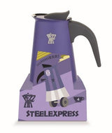 Pezzetti Steelexpress 6 Cup Stainless Steel Coffee Maker Indigo Burst