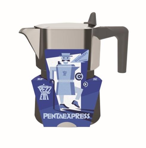 Pezzetti Pentaexpress 3 Cup Aluminium Coffee Maker