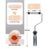 Rolling Dog Mini Paint Roller Sleeves 12mm & Roller 7pce 100mm