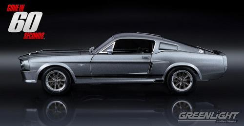 1967 Ford Mustang Eleanor Gone in 60 Seconds 1:18 Greenlight Silver