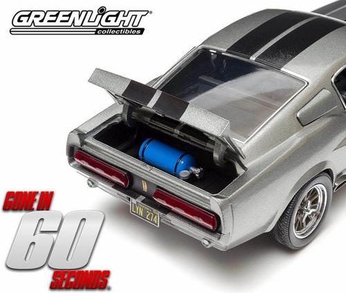 1967 Ford Mustang Eleanor Gone in 60 Seconds 1:18 Greenlight Silver